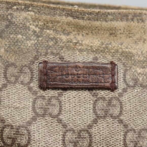 GUCCI GG Supreme Shoulder Bag Pvc Beige - Picture 14 of 16